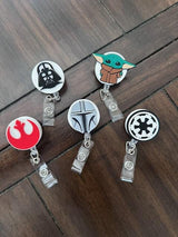 Star Wars Inspired - Badge Reel, Nurse Badge Reel,  Retractable ID Holder