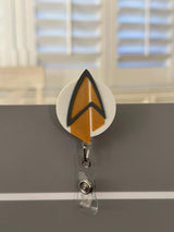 ST TNG ToS - Badge Reel, Nurse Badge Reel,  Retractable ID Holder