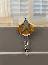 ST TNG ToS - Badge Reel, Nurse Badge Reel,  Retractable ID Holder