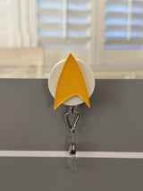 ST TNG ToS - Badge Reel, Nurse Badge Reel,  Retractable ID Holder