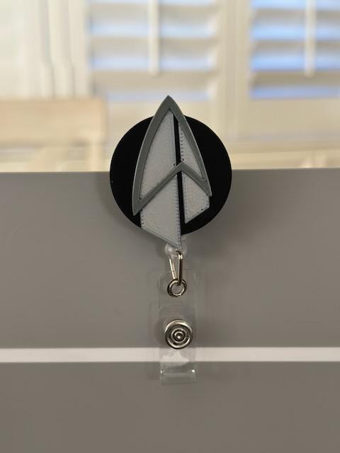 ST TNG ToS - Badge Reel, Nurse Badge Reel,  Retractable ID Holder