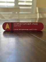 ST TNG TOS | Name Plate | Door Plaque | Wall Sign | Personalized