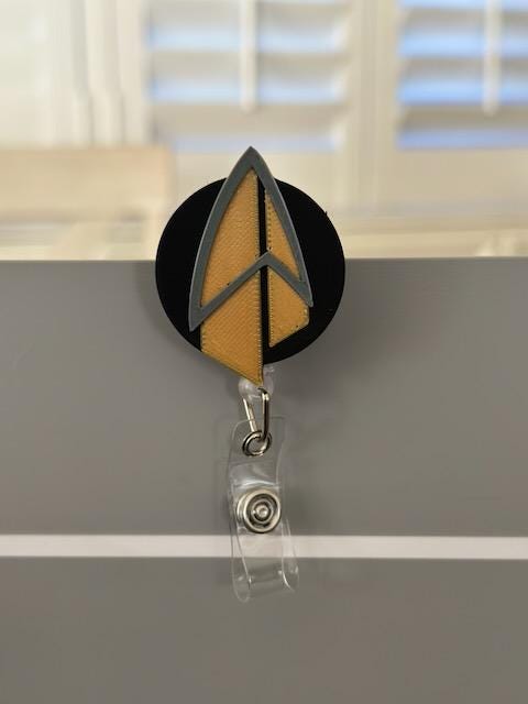 ST TNG ToS - Badge Reel, Nurse Badge Reel,  Retractable ID Holder