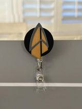 ST TNG ToS - Badge Reel, Nurse Badge Reel,  Retractable ID Holder