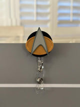 ST TNG ToS - Badge Reel, Nurse Badge Reel,  Retractable ID Holder