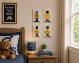 Personalized Jiu Jitsu Medal Display |  Desktop Stand | Wall Mount | belt color / stripes | Judo | Wrestling