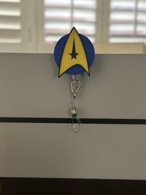 ST TNG ToS Badge Reel | Nurse Badge Reel |  Department | Retractable ID Holder