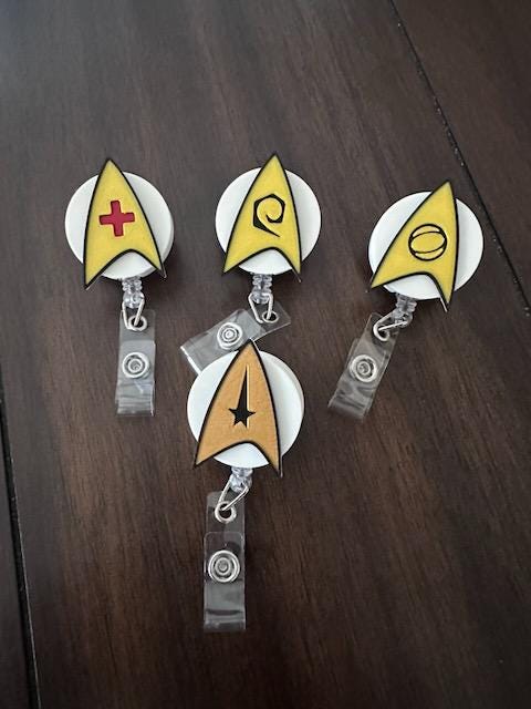 ST TNG ToS Badge Reel | Nurse Badge Reel |  Department | Retractable ID Holder