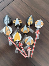 ST TNG ToS - Badge Reel, Nurse Badge Reel,  Retractable ID Holder